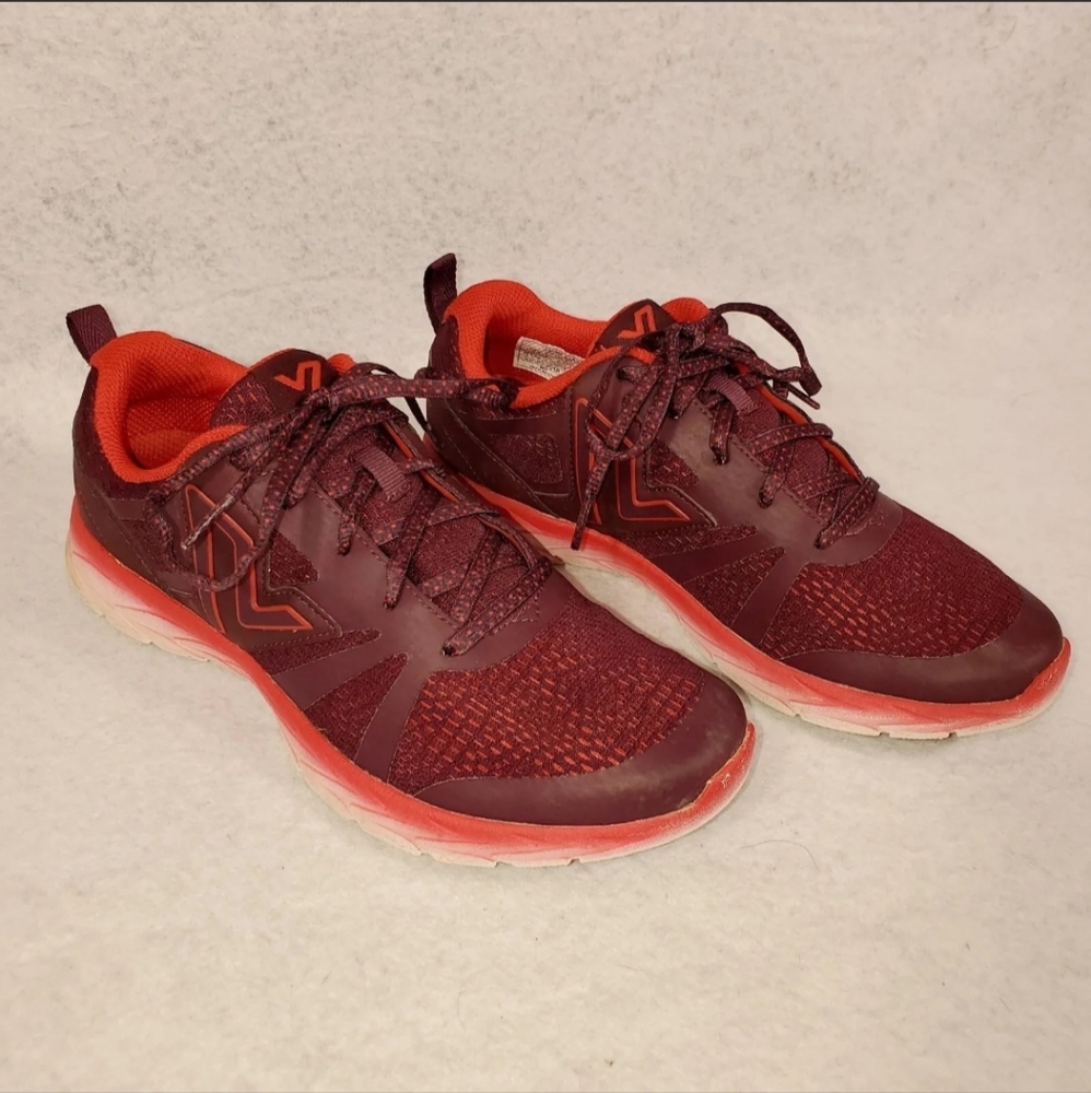Vionic 335 Miles Women's Size 8 Red Athletic Sneakers Lace Up Mesh Shoes Running